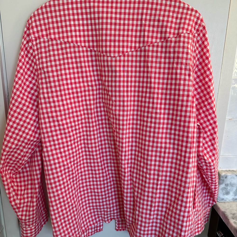 CATO Red Gingham Button Down Shirt Plus Size - image 4